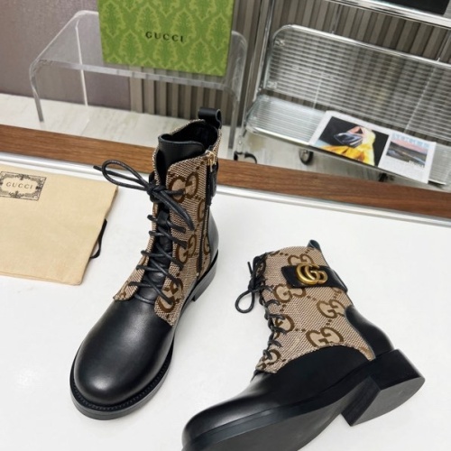 Replica Gucci Boots For Women #1258810 $102.00 USD for Wholesale