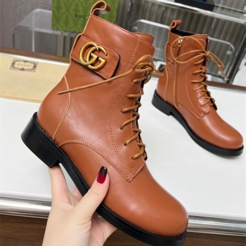 Wholesale Gucci Boots For Women #1258811 $105.00 USD, Wholesale Quality Replica Gucci Boots