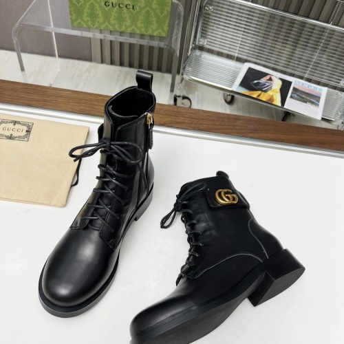 Replica Gucci Boots For Women #1258812 $105.00 USD for Wholesale