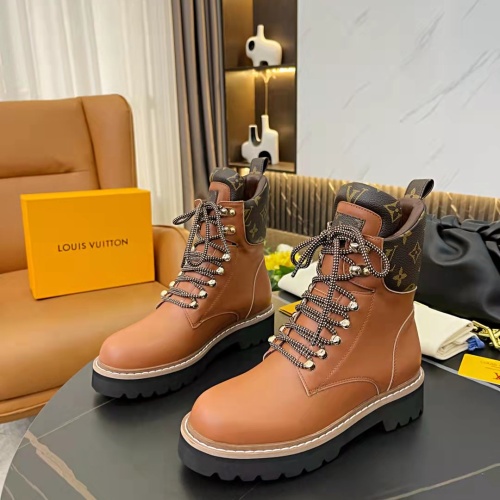 Wholesale Louis Vuitton Boots For Women #1258816 $115.00 USD, Wholesale Quality Replica Louis Vuitton Boots