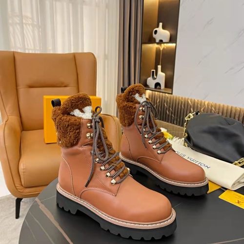 Wholesale Louis Vuitton Boots For Women #1258817 $125.00 USD, Wholesale Quality Replica Louis Vuitton Boots