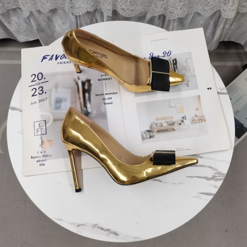 Replica Tom Ford High-Heeled Shoes For Women #1258869 $125.00 USD for Wholesale