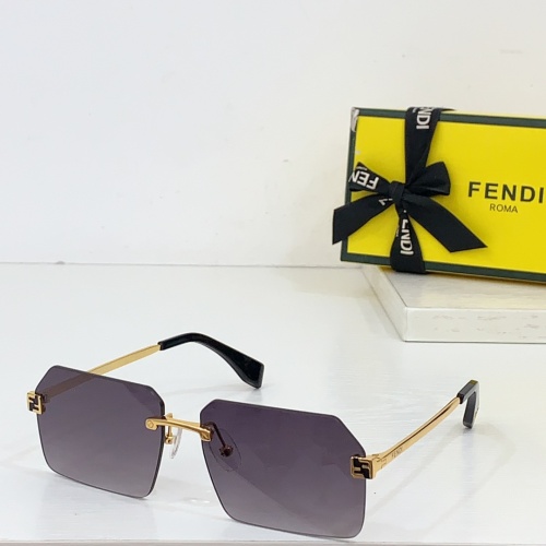 Wholesale Fendi AAA Quality Sunglasses #1258889 $64.00 USD, Wholesale Quality Replica Fendi AAA Quality Sunglasses