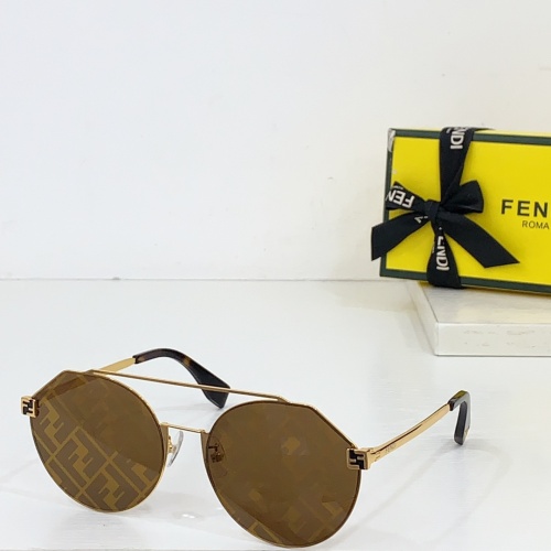 Wholesale Fendi AAA Quality Sunglasses #1258891 $64.00 USD, Wholesale Quality Replica Fendi AAA Quality Sunglasses