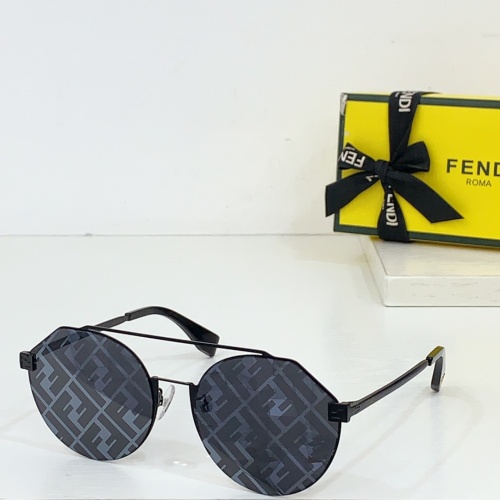 Wholesale Fendi AAA Quality Sunglasses #1258893 $64.00 USD, Wholesale Quality Replica Fendi AAA Quality Sunglasses