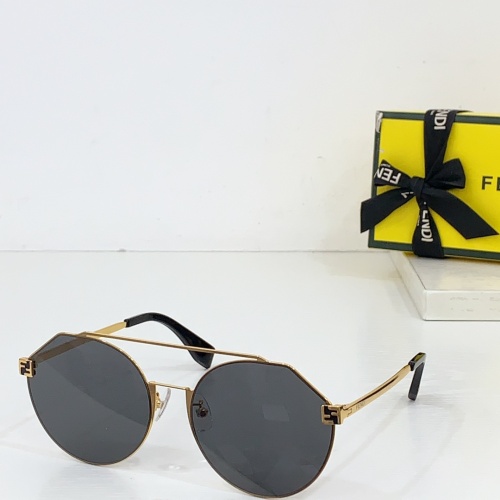 Wholesale Fendi AAA Quality Sunglasses #1258895 $64.00 USD, Wholesale Quality Replica Fendi AAA Quality Sunglasses