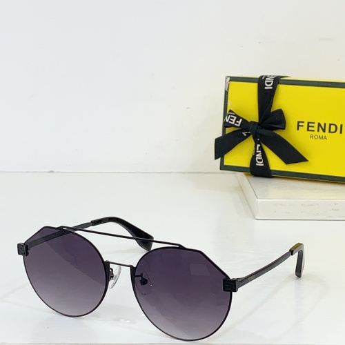 Wholesale Fendi AAA Quality Sunglasses #1258896 $64.00 USD, Wholesale Quality Replica Fendi AAA Quality Sunglasses