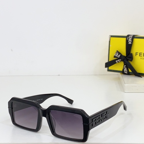 Wholesale Fendi AAA Quality Sunglasses #1258901 $64.00 USD, Wholesale Quality Replica Fendi AAA Quality Sunglasses