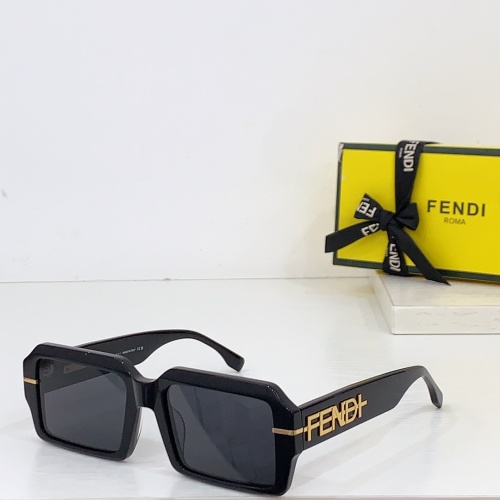 Wholesale Fendi AAA Quality Sunglasses #1258902 $64.00 USD, Wholesale Quality Replica Fendi AAA Quality Sunglasses