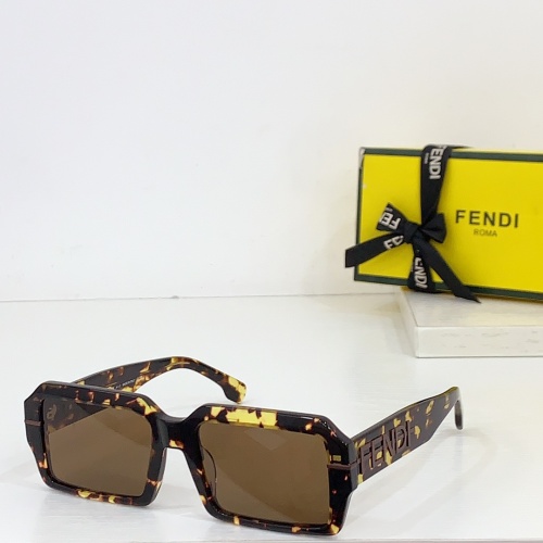 Wholesale Fendi AAA Quality Sunglasses #1258903 $64.00 USD, Wholesale Quality Replica Fendi AAA Quality Sunglasses