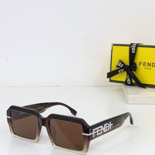 Wholesale Fendi AAA Quality Sunglasses #1258904 $64.00 USD, Wholesale Quality Replica Fendi AAA Quality Sunglasses