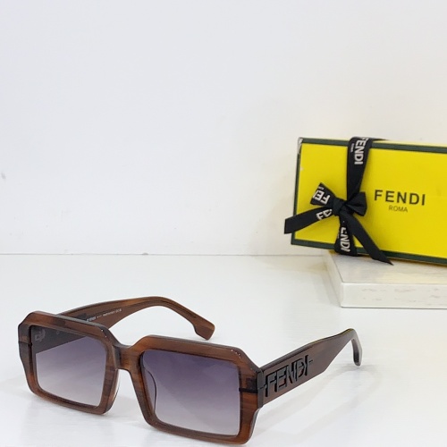 Wholesale Fendi AAA Quality Sunglasses #1258906 $64.00 USD, Wholesale Quality Replica Fendi AAA Quality Sunglasses