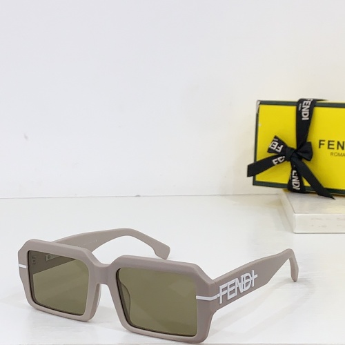 Wholesale Fendi AAA Quality Sunglasses #1258907 $64.00 USD, Wholesale Quality Replica Fendi AAA Quality Sunglasses