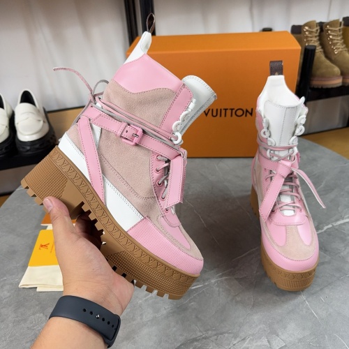 Wholesale Louis Vuitton Boots For Women #1258923 $130.00 USD, Wholesale Quality Replica Louis Vuitton Boots