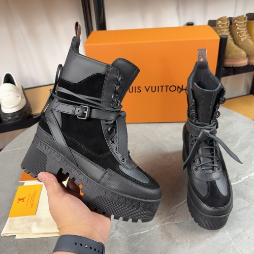 Wholesale Louis Vuitton Boots For Women #1258931 $130.00 USD, Wholesale Quality Replica Louis Vuitton Boots