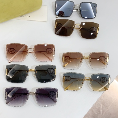 Replica Gucci AAA Quality Sunglasses #1258943 $64.00 USD for Wholesale