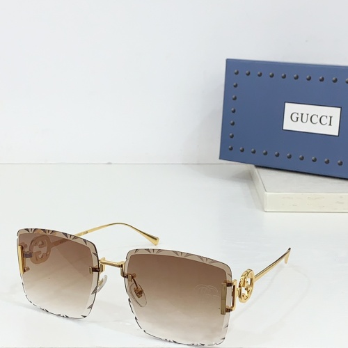 Wholesale Gucci AAA Quality Sunglasses #1258944 $64.00 USD, Wholesale Quality Replica Gucci AAA Quality Sunglasses