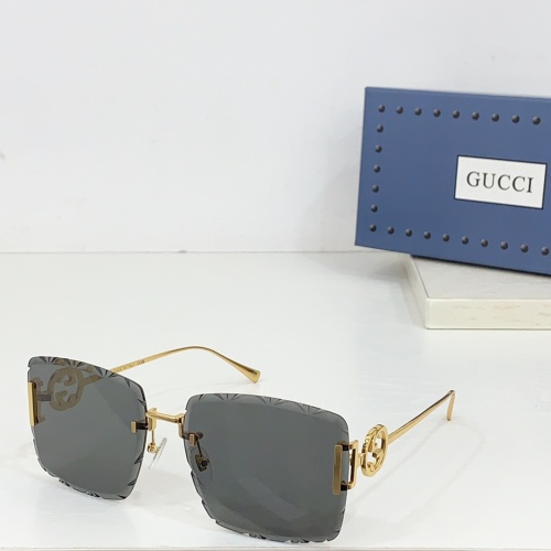 Wholesale Gucci AAA Quality Sunglasses #1258947 $64.00 USD, Wholesale Quality Replica Gucci AAA Quality Sunglasses