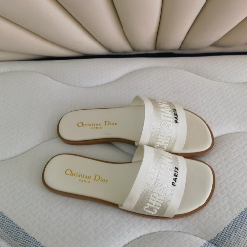 Replica Christian Dior Slippers For Women #1258984 $80.00 USD for Wholesale