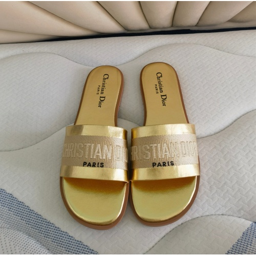 Wholesale Christian Dior Slippers For Women #1258985 $80.00 USD, Wholesale Quality Replica Christian Dior Slippers