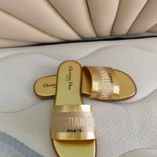 Replica Christian Dior Slippers For Women #1258985 $80.00 USD for Wholesale