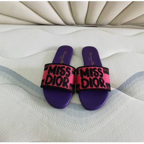 Wholesale Christian Dior Slippers For Women #1258990 $68.00 USD, Wholesale Quality Replica Christian Dior Slippers