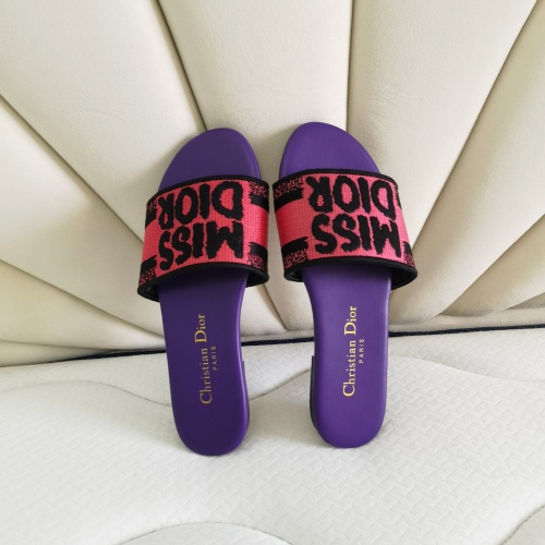 Replica Christian Dior Slippers For Women #1258990 $68.00 USD for Wholesale