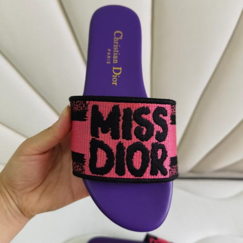 Replica Christian Dior Slippers For Women #1258990 $68.00 USD for Wholesale