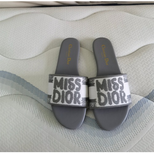 Wholesale Christian Dior Slippers For Women #1258993 $68.00 USD, Wholesale Quality Replica Christian Dior Slippers