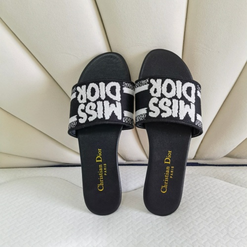 Replica Christian Dior Slippers For Women #1258994 $68.00 USD for Wholesale