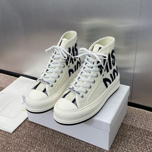 Wholesale Christian Dior High Top Shoes For Women #1259045 $105.00 USD, Wholesale Quality Replica Christian Dior High Top Shoes