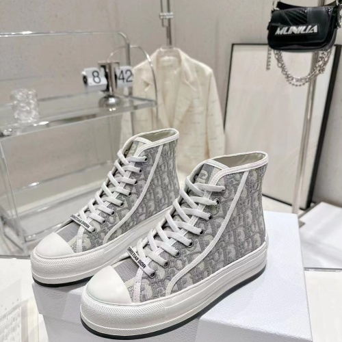 Wholesale Christian Dior High Top Shoes For Women #1259053 $105.00 USD, Wholesale Quality Replica Christian Dior High Top Shoes