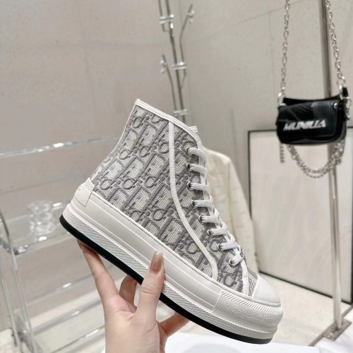 Replica Christian Dior High Top Shoes For Women #1259053 $105.00 USD for Wholesale