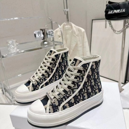 Wholesale Christian Dior High Top Shoes For Women #1259054 $105.00 USD, Wholesale Quality Replica Christian Dior High Top Shoes