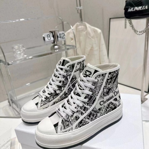 Wholesale Christian Dior High Top Shoes For Women #1259055 $105.00 USD, Wholesale Quality Replica Christian Dior High Top Shoes