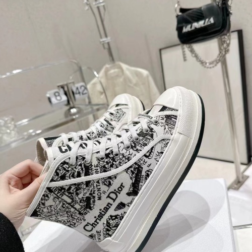 Replica Christian Dior High Top Shoes For Women #1259055 $105.00 USD for Wholesale