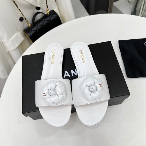 Wholesale Chanel Slippers For Women #1259056 $80.00 USD, Wholesale Quality Replica Chanel Slippers