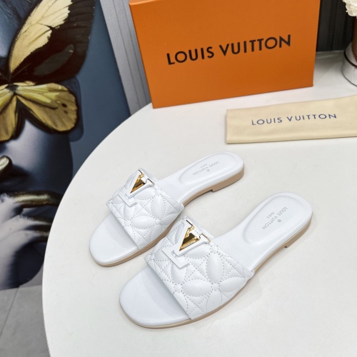 Wholesale Louis Vuitton Slippers For Women #1259062 $85.00 USD, Wholesale Quality Replica Louis Vuitton Slippers