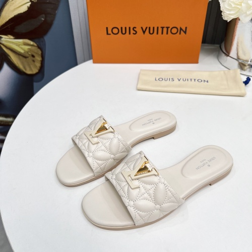 Wholesale Louis Vuitton Slippers For Women #1259063 $85.00 USD, Wholesale Quality Replica Louis Vuitton Slippers