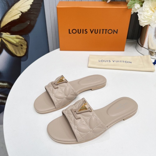 Wholesale Louis Vuitton Slippers For Women #1259065 $85.00 USD, Wholesale Quality Replica Louis Vuitton Slippers