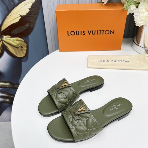 Wholesale Louis Vuitton Slippers For Women #1259071 $85.00 USD, Wholesale Quality Replica Louis Vuitton Slippers