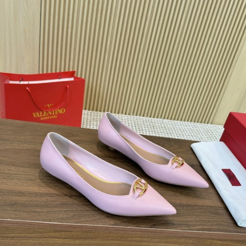 Wholesale Valentino Flat Shoes For Women #1259152 $102.00 USD, Wholesale Quality Replica Valentino Flat Shoes