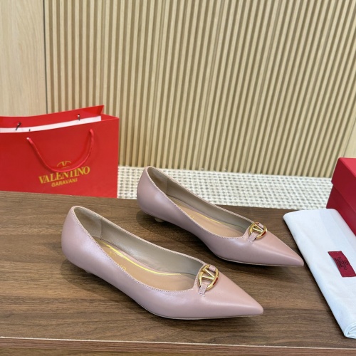 Wholesale Valentino Flat Shoes For Women #1259153 $102.00 USD, Wholesale Quality Replica Valentino Flat Shoes