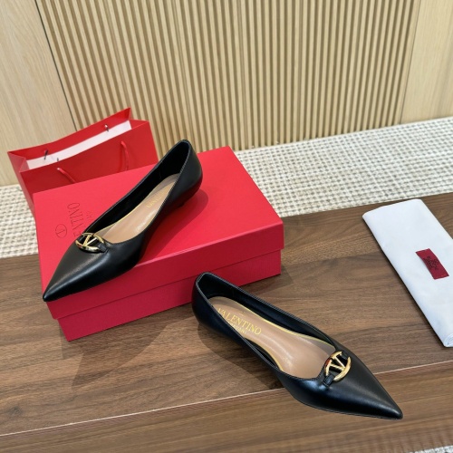 Replica Valentino Flat Shoes For Women #1259157 $102.00 USD for Wholesale