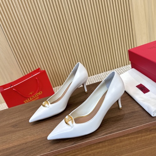 Replica Valentino High-Heeled Shoes For Women #1259169 $102.00 USD for Wholesale