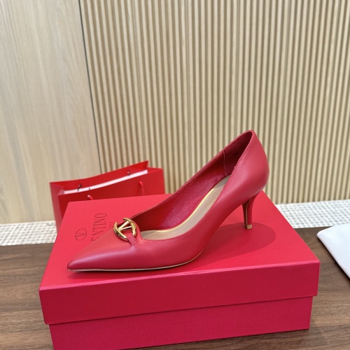 Replica Valentino High-Heeled Shoes For Women #1259175 $102.00 USD for Wholesale