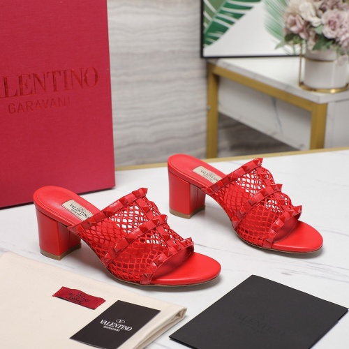 Replica Valentino Slippers For Women #1259185 $102.00 USD for Wholesale