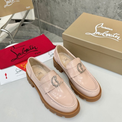 Replica Christian Louboutin Leather Shoes For Women #1259194 $105.00 USD for Wholesale