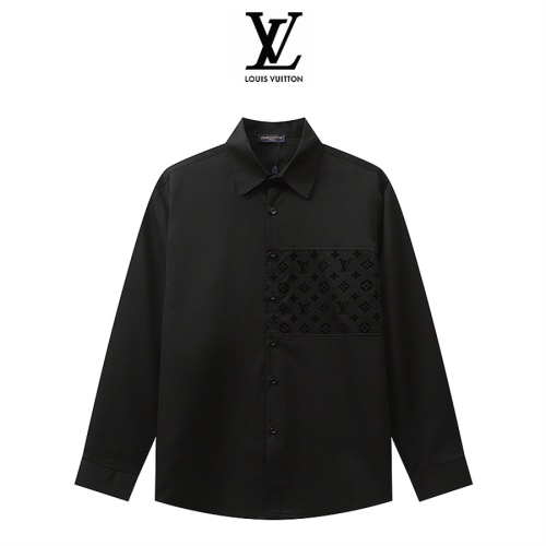 Wholesale Louis Vuitton LV Shirts Long Sleeved For Men #1259225 $42.00 USD, Wholesale Quality Replica Louis Vuitton LV Shirts