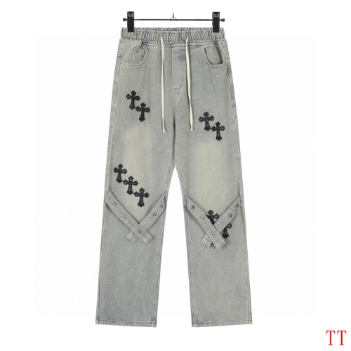 Wholesale Chrome Hearts Jeans For Men #1259385 $48.00 USD, Wholesale Quality Replica Chrome Hearts Jeans